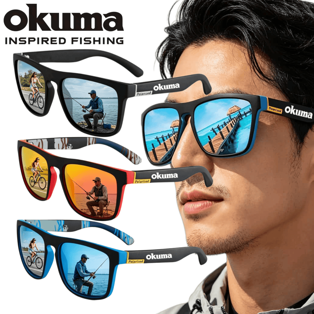 Surf Reel - 6 kleuren okuma gepolariseerde zonnebril UV400
